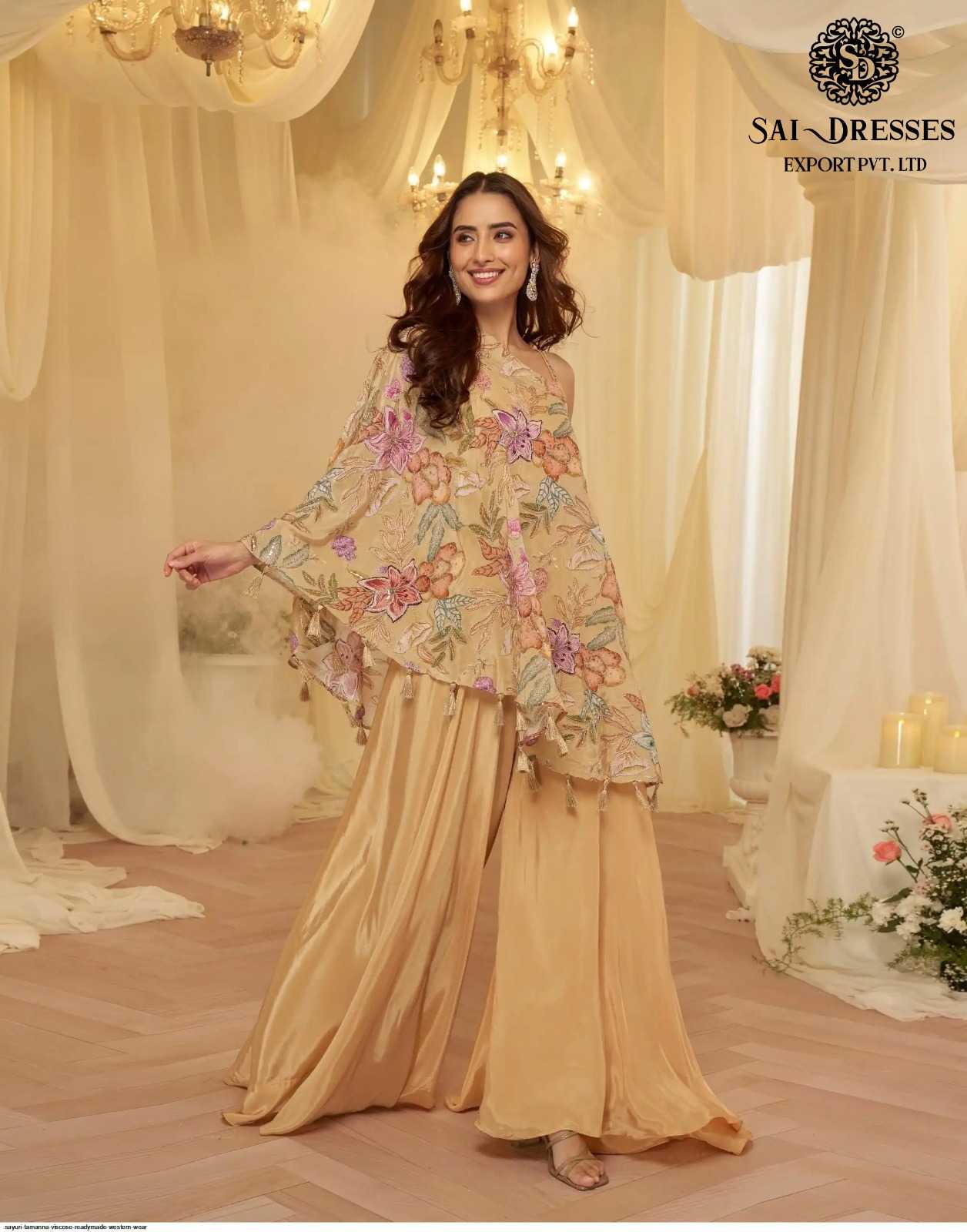 PREMIUM VISCOSE CREPE DESIGNER OUTFIT WITH INTRICATE EMBELLISHED DETAILING