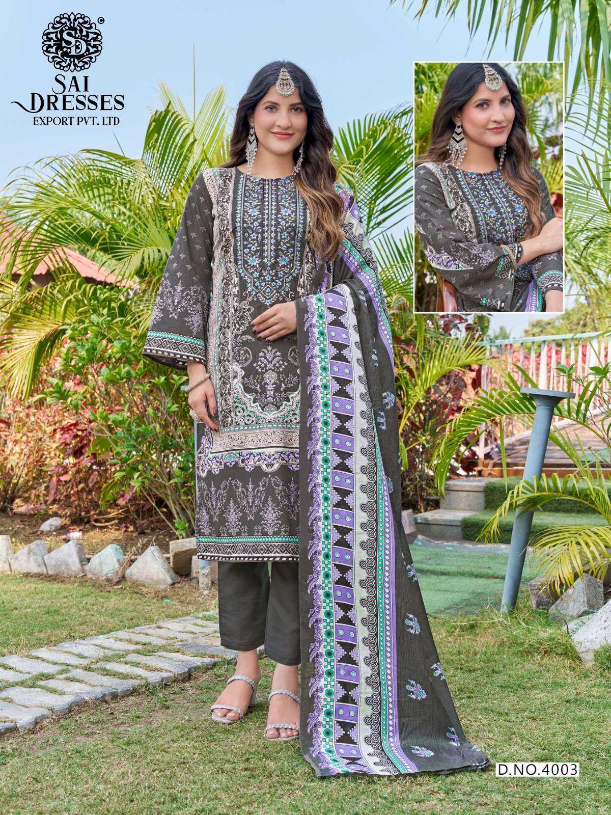 PURE COTTON DESIGNER SUIT WITH HEAVY GPO LACE WORK AND PREMIUM PRINTED DUPATTA WITH MATCHING BOTTOM – ELEGANT DAILY & FESTIVE WEAR COLLECTION