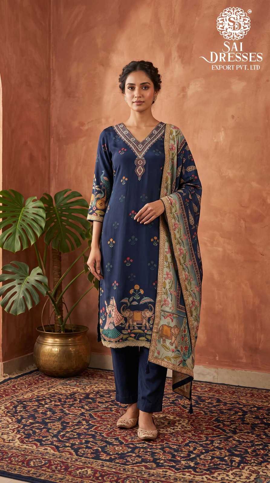 PREMIUM TRADITIONAL DIGITAL PRINT STRAIGHT KURTA WITH PANT & DUPATTA SET