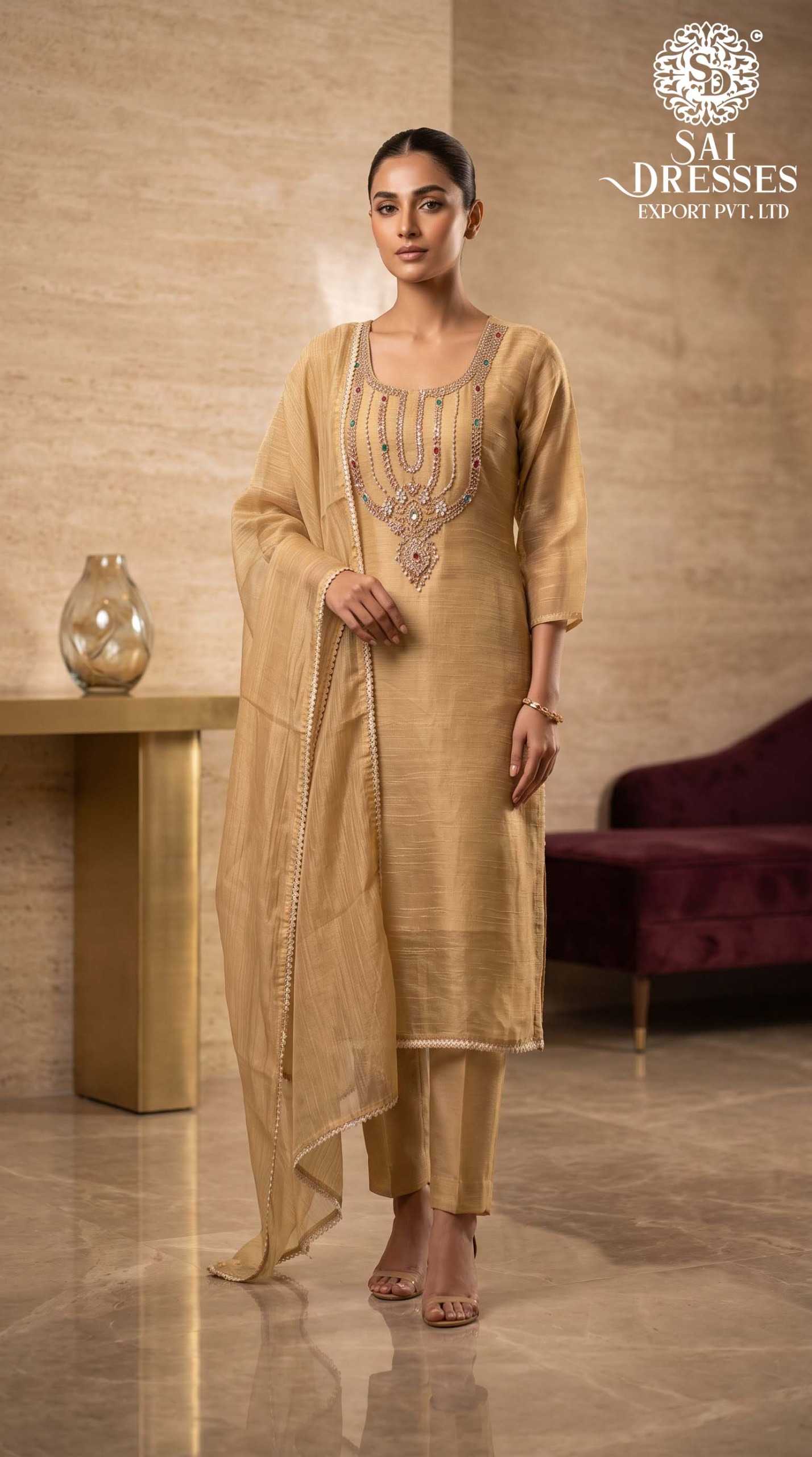3 Piece Suit for Women – Elegant Premium Partywear Suit