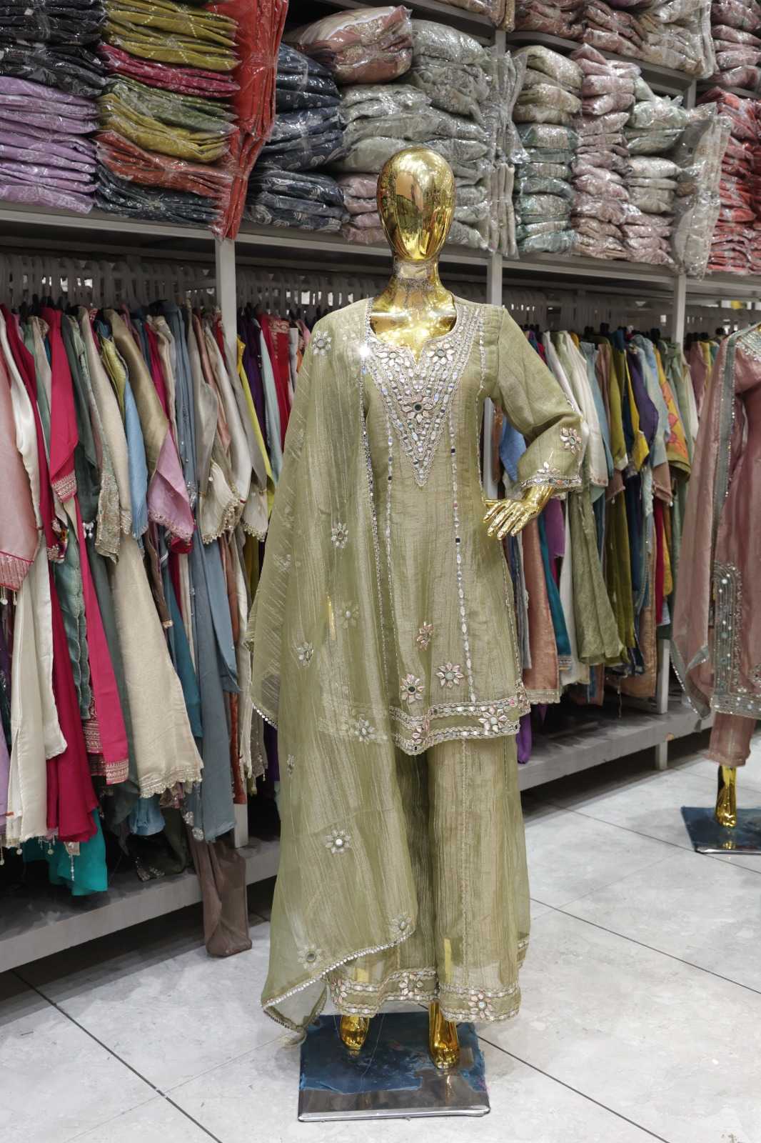 SALSA FABRIC HEAVY GOTA PATTI & MIRROR WORK ETHNIC